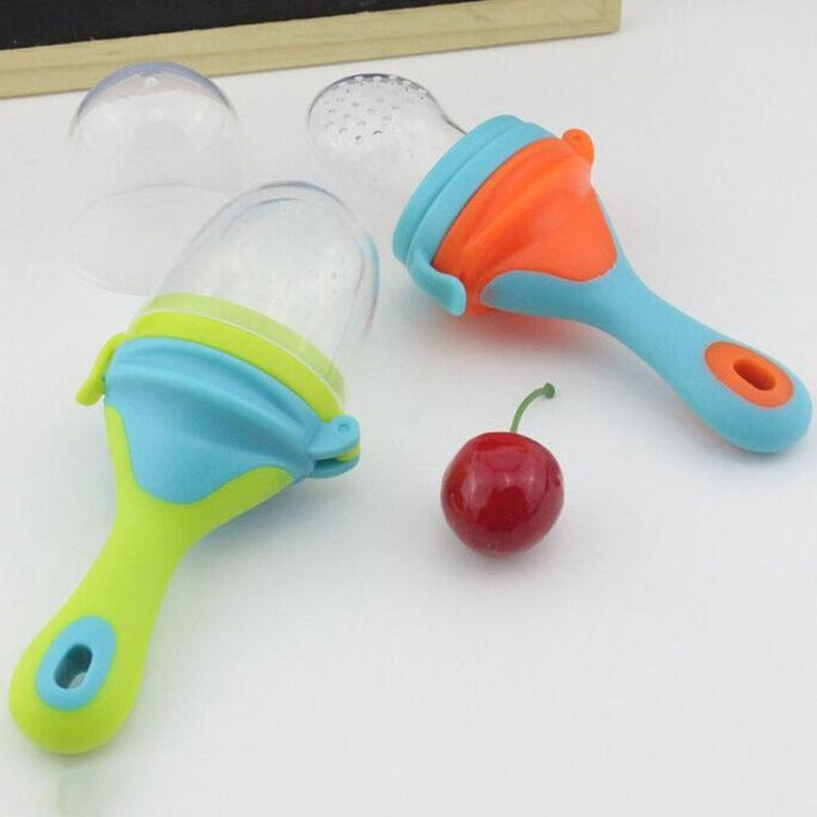 Infant Fruit and Vegetable Pacifier Bite Baby Food Supplement Feeder, Size:S(Pink)