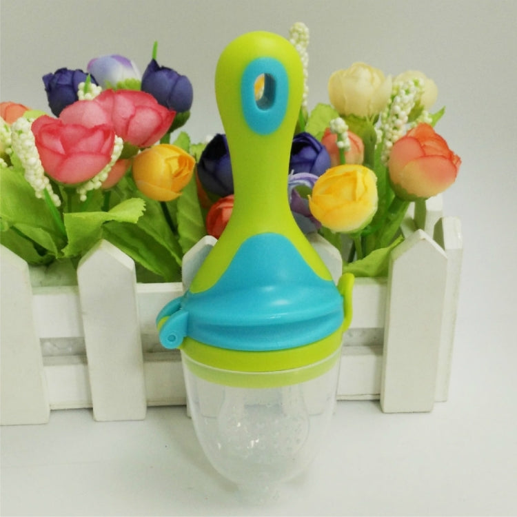 Infant Fruit and Vegetable Pacifier Bite Baby Food Supplement Feeder, Size:L(Green)