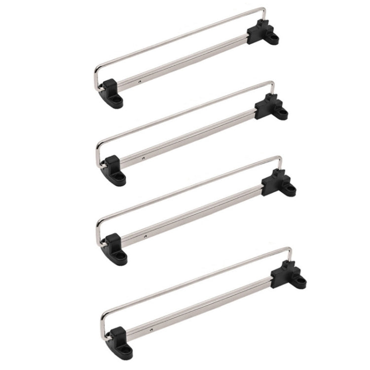 Y01B Plastic Head 10 inches Wardrobe Hardware Push-Pull Hanging Rod Clothes Rail