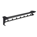 Y02 16 inches 7 Beads Wardrobe Hardware Push-Pull Hanging Rod Clothes Rail