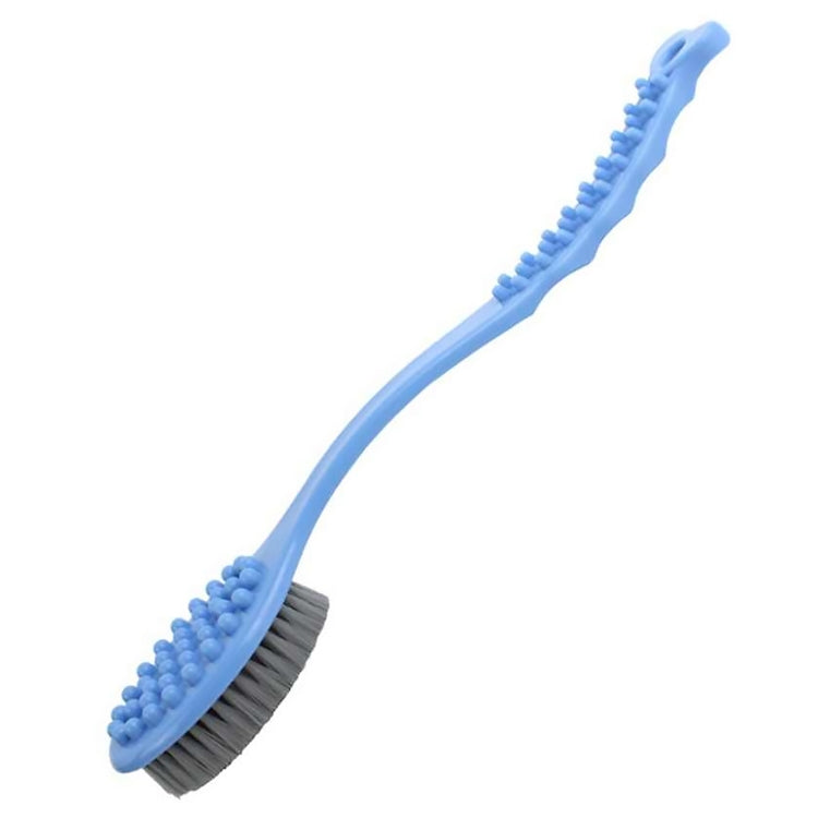 Hanging Long Handle Bath Brush Soft Fur Wash Adult Massage Rub Back Brush(Blue)