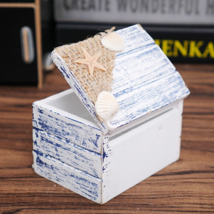 Wooden Pirate Jewellery Storage Box Case Holder Vintage Desk Storage Box(Seagull)