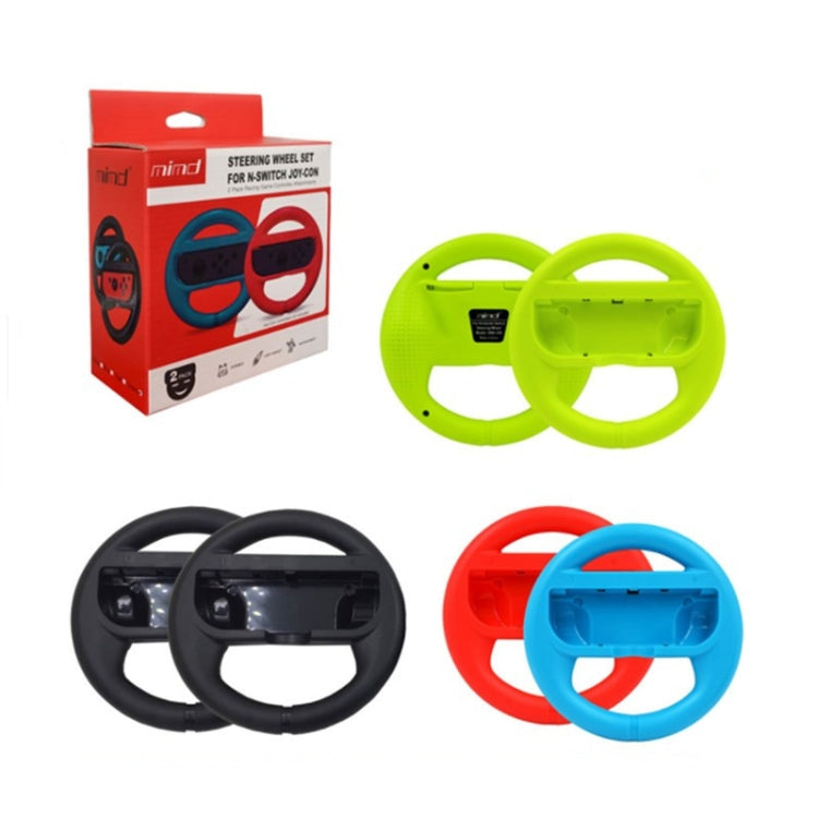 MIMD Small Handle Steering Wheel Game Handle Steering Wheel Bracket For Switch MIMD II(Red Blue)
