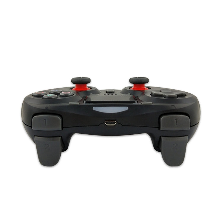 Rubberized Wireless Game Controller Bluetooth Handle for PS4 Host(White)