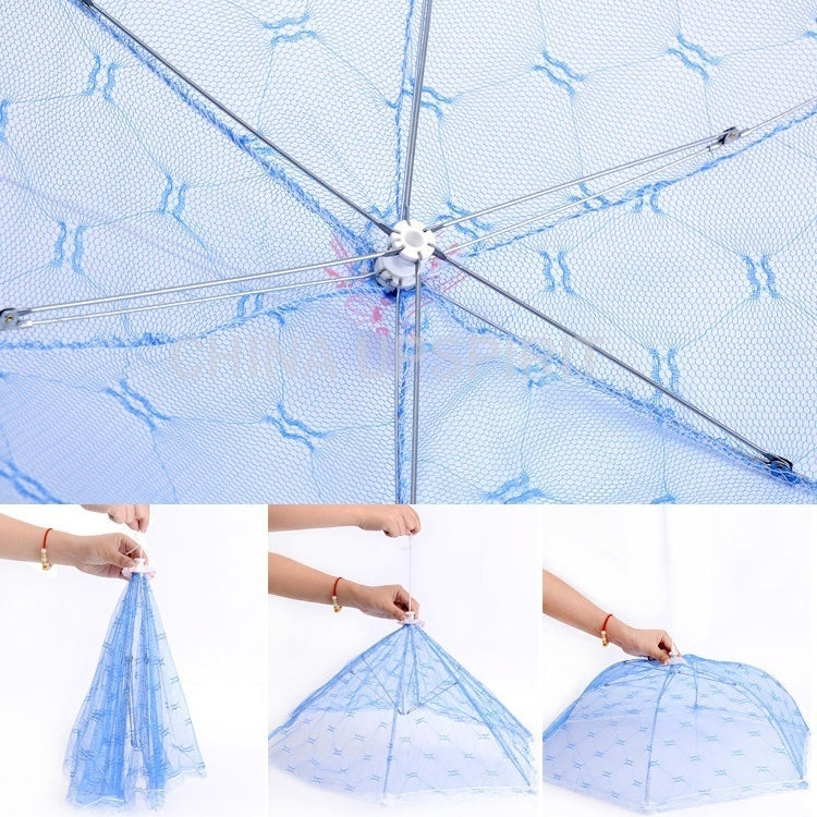 Lace Folding Dish Cover Mesh Cover Dish Dust-proof Printing Food Cover Fly-proof Cover Food Cover Random Color Delivery