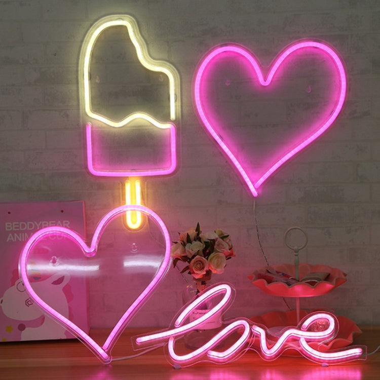 LED Acrylic Transparent Back Panel Neon Light Holiday Decoration Lamp(Banana)