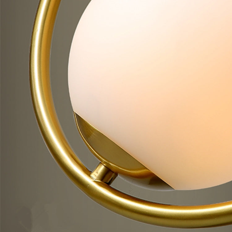Restaurant Chandelier Single Head Creative Personality Simple Modern Copper Lamp with 5W Warm Light, Shape Style:Oval B1