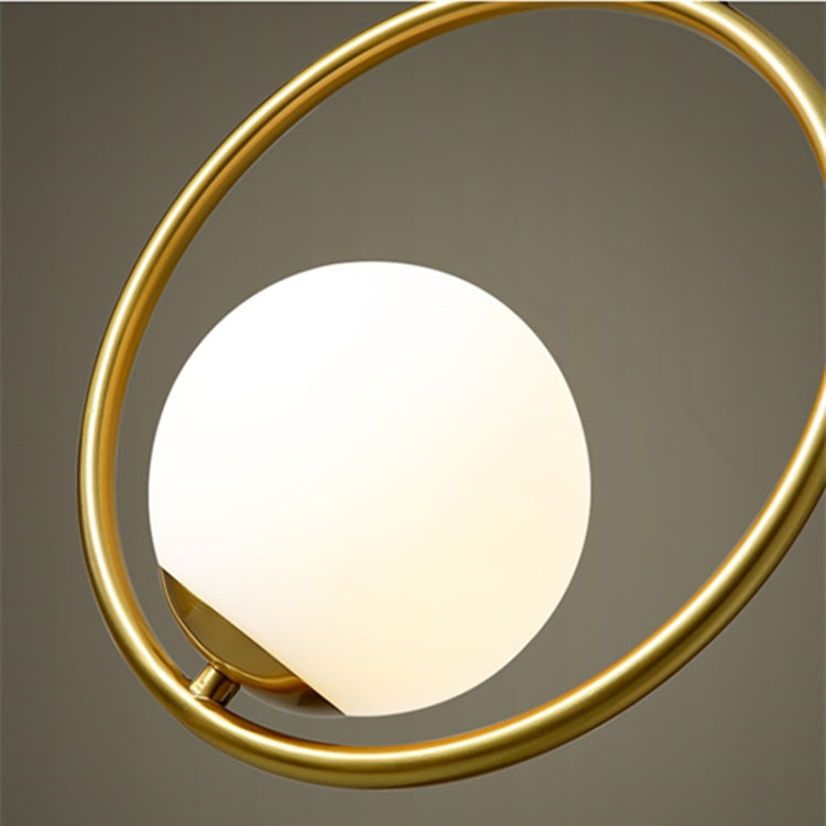 Restaurant Chandelier Single Head Creative Personality Simple Modern Copper Lamp with 5W Three-Color Light, Shape Style:Oval B2