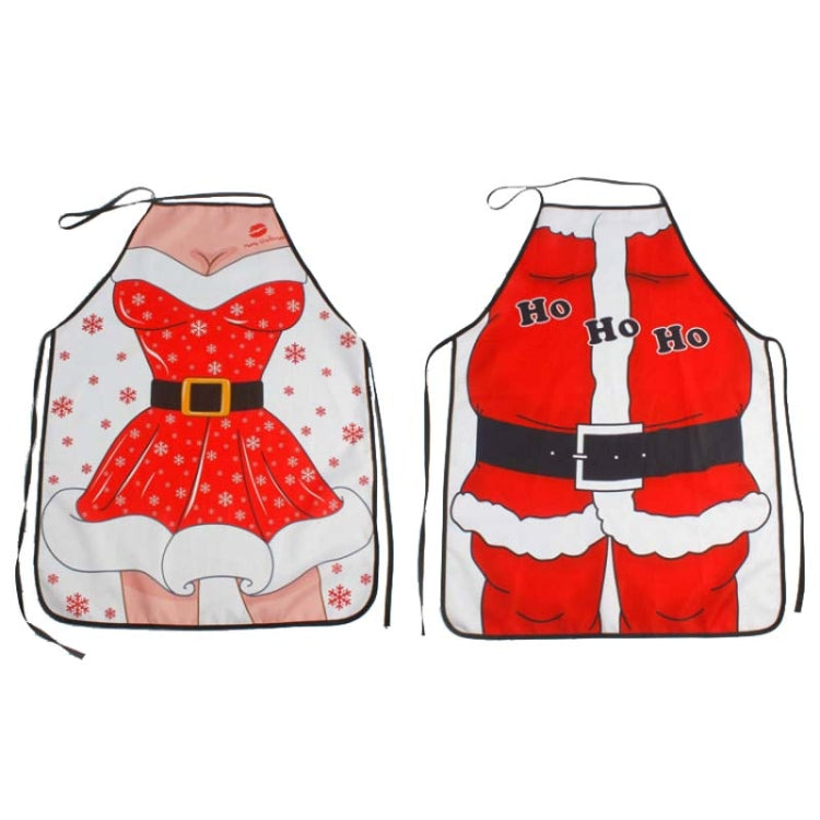 2 PCS Creative Christmas Restaurant Hotel Waiter Apron Decoration(Male)