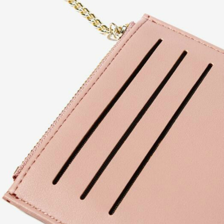 Fashion Stitching Multi-card Zipper Card Bag Multi-function Mini Wallet(Blue)