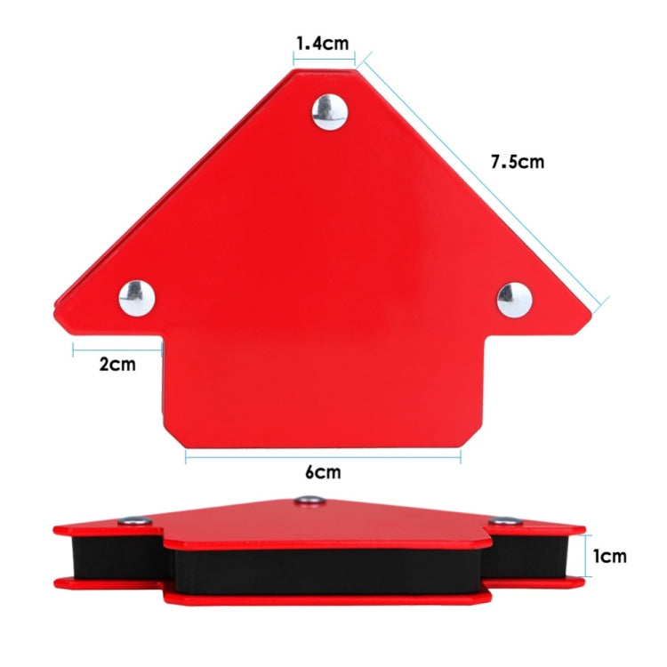 Magnetic Welding Positioner Triangular Strong Magnetic Holder, Size:75 Pounds