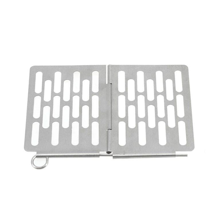 Stainless Steel Folding Barbecue Net  Portable BBQ Picnic Accessories, Size:L 35.8x20CM