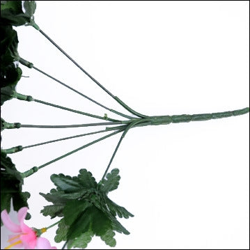 Artificial Flower Wall Hanging Lily Flower Vine Basket Flower Party Decorations(Purple)