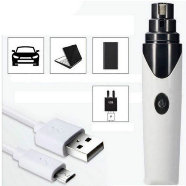 Pet Nail Polisher Cats and Dogs Clean Nails Electric Manicure, Style:PTy078 2 Block Professional Edition
