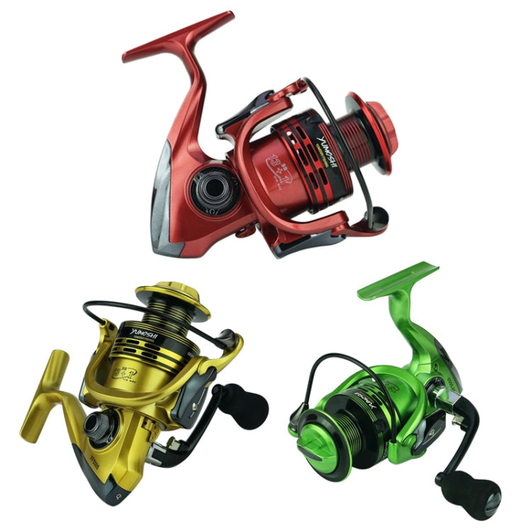 YUMOSHI XF6000 Full Metal Swing Arm Metal Head Fishing Reel(Green)