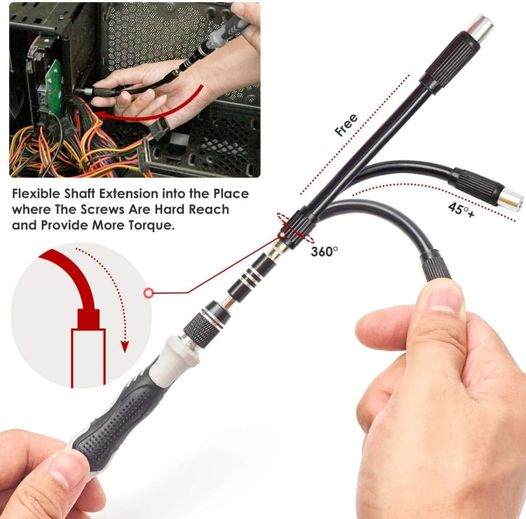 110 in 1 Magnetic Plum Screwdriver Mobile Phone Disassembly Repair Tool(Black)