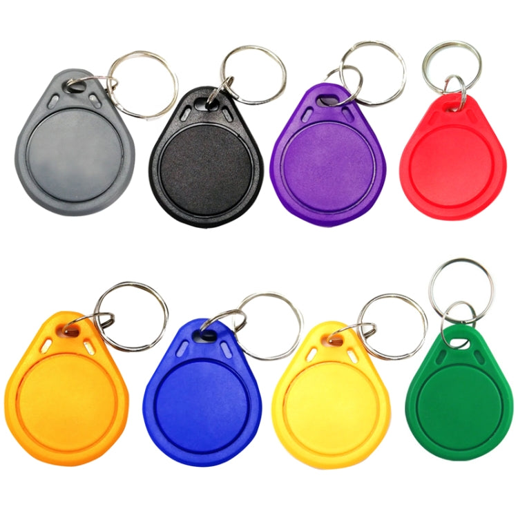 10PCS IC Access Control Card Entree Control M1 Compatibel Fudan Rfid 13.56Mhz Keyfob Sleutelhanger Tag Sleutelhanger(Purple)