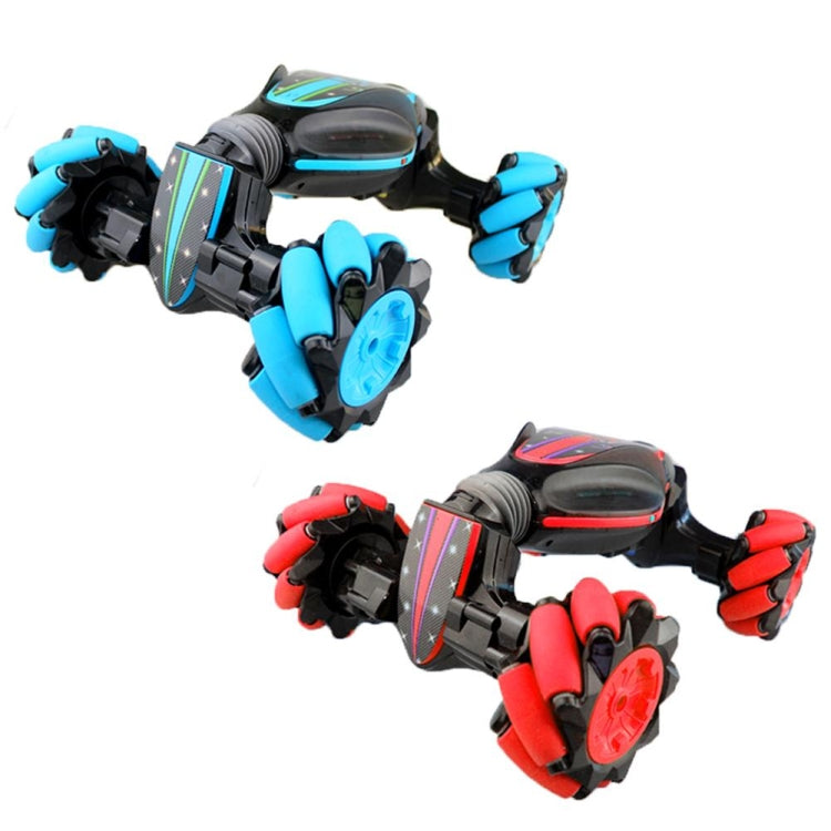 Gesture Sensing Remote Control Twisting Car Light Music Deformation Car Drift Traverse Dance Off-road Stunt Car(Red)