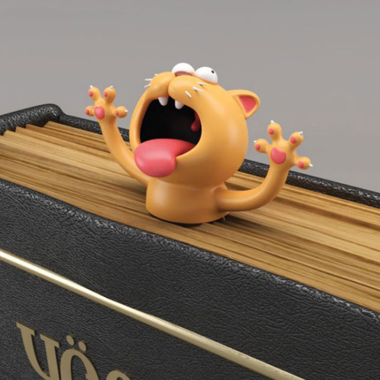 3D Stereo Animal Bookmark Creative Cute Funny Bookmark(Cat)