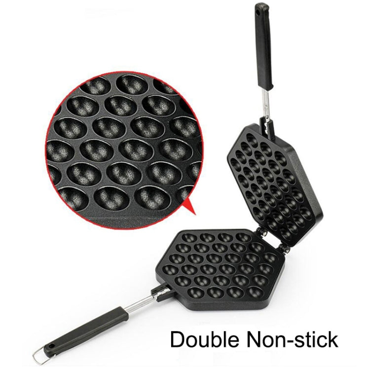 Household Non-stick Bakeware Mold QQ Egg Baking Tray(Black)