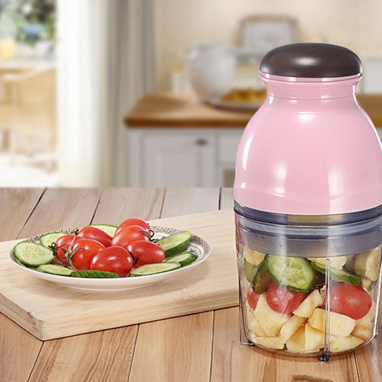 Portable Mixing Cup Electric Soy Milk Juicer Multi-function Cooking Machine Home Meat Grinder(Light Green)