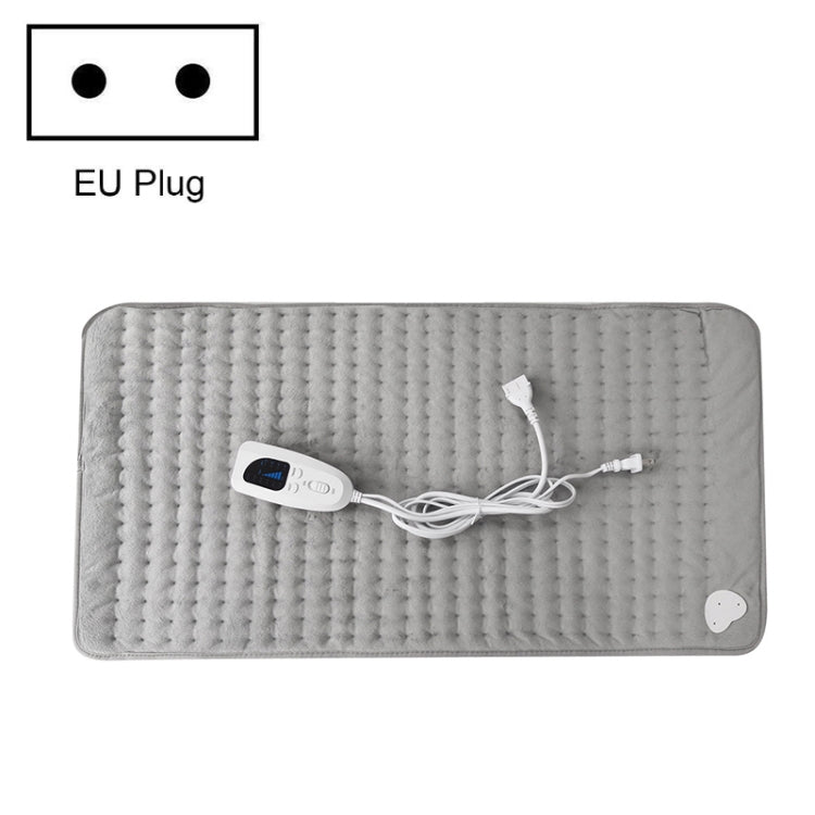 Home Physiotherapy Heating Pad Electric Heating Blanket, Size: 40x30cm, Plug Tpye:EU Plug(Silver Gray)