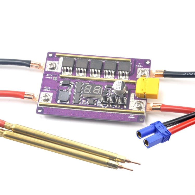 Compatible Version 12V Digital Display DIY Battery Spot Welding Machine Pen Control, Style:10 Square Pen