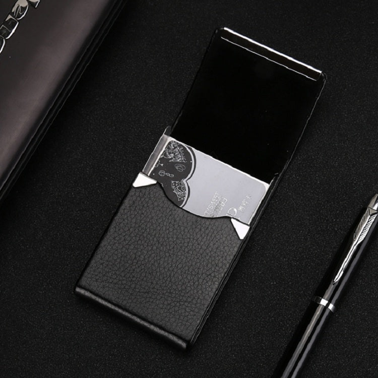 PU Cigarette Pack Creative Business Card Holder Men And Women Thin Cigarette Case(Gray)