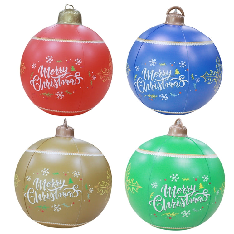 MT709 Yard Christmas Ornaments PVC Inflatable Balls(Yellow)
