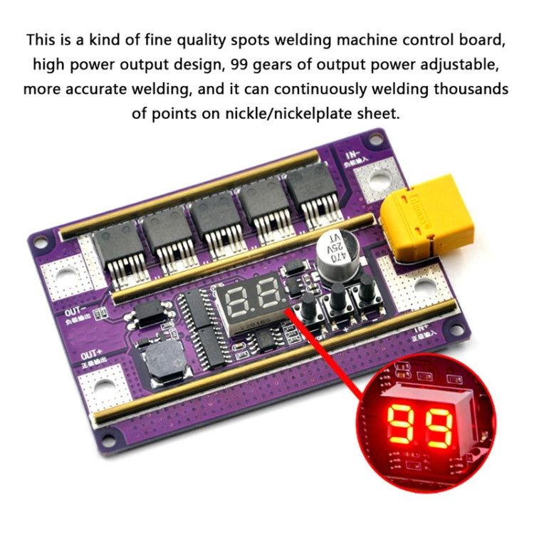 Start Treasure Version 12V Digital Display DIY Battery Spot Welding Machine Pen Control, Style:6 Square Pen