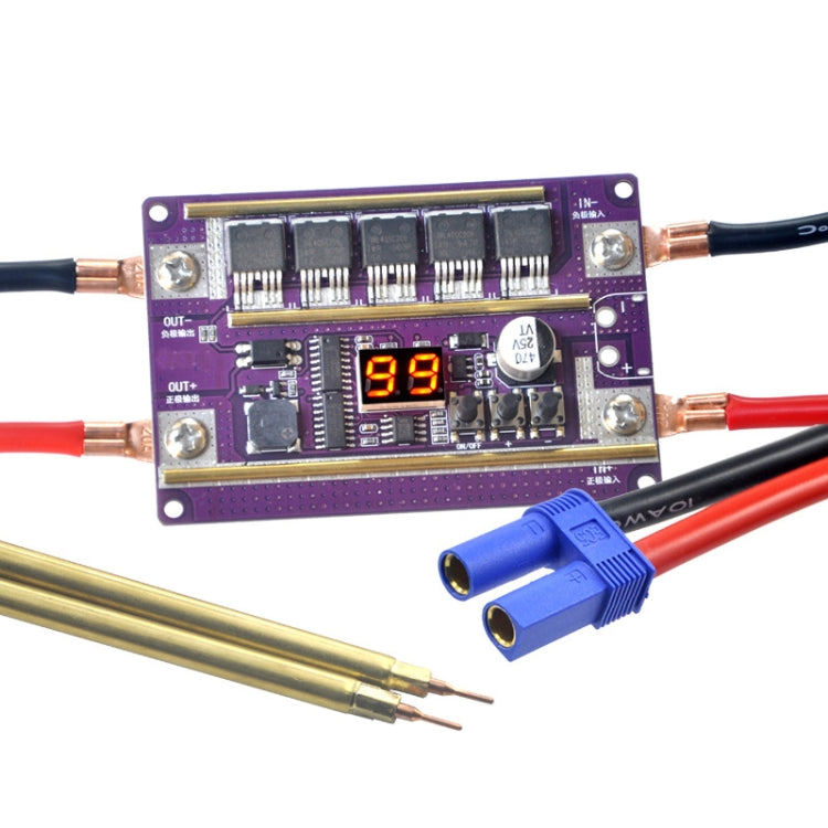 Start Treasure Version 12V Digital Display DIY Battery Spot Welding Machine Pen Control, Style:10 Square Pen