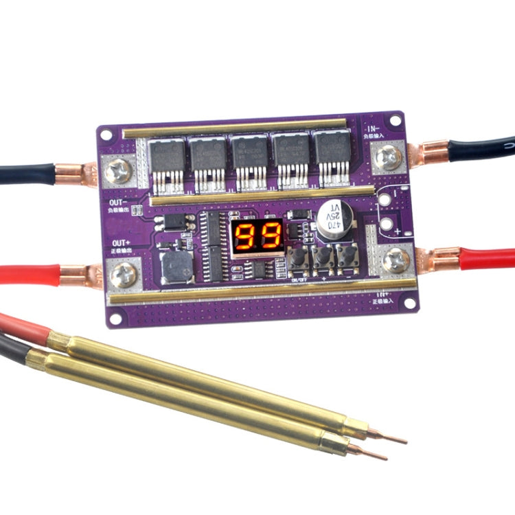 Lead-Acid Battery Version 12V Digital Display DIY Battery Spot Welding Machine Pen Control, Style:10 Square Pen