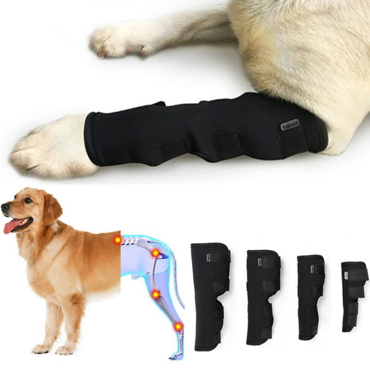 DogLemi PD60041 Dog Hock Brace Pet Supportive Rear Dog Compression Leg Joint Wrap Protects Wounds and Injury, Size:L