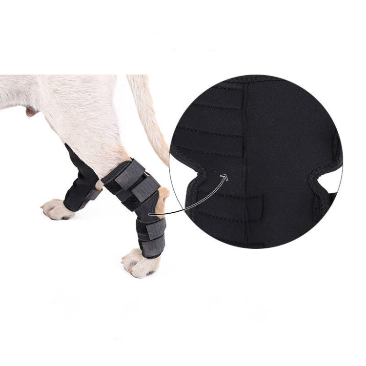 DogLemi PD60041 Dog Hock Brace Pet Supportive Rear Dog Compression Leg Joint Wrap Protects Wounds and Injury, Size:L