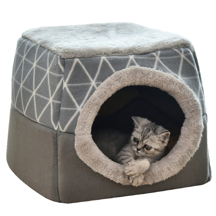 Cat Nest Capsule Four Seasons Universal Closed Cat Bed, Size:L(Gray)