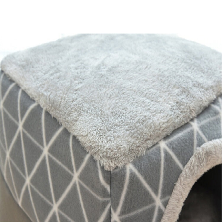 Cat Nest Capsule Four Seasons Universal Closed Cat Bed, Size:L(Gray)