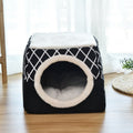 Cat Nest Capsule Four Seasons Universal Closed Cat Bed, Size:L(Black)
