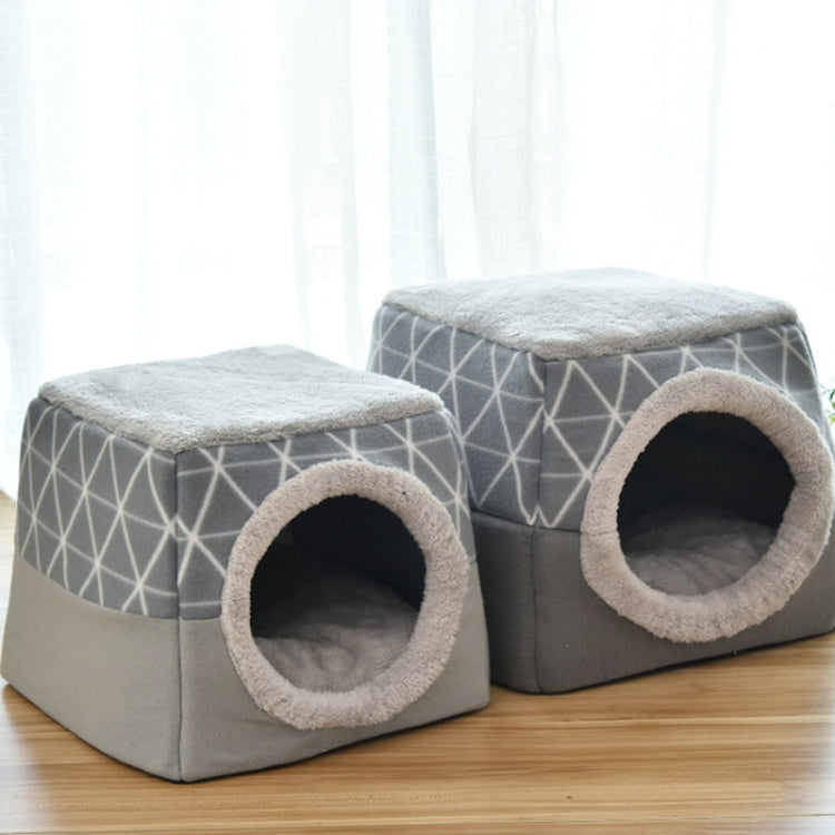 Cat Nest Capsule Four Seasons Universal Closed Cat Bed, Size:L(Black)