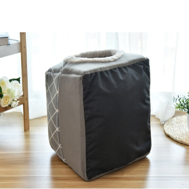 Cat Nest Capsule Four Seasons Universal Closed Cat Bed, Size:L(Black)