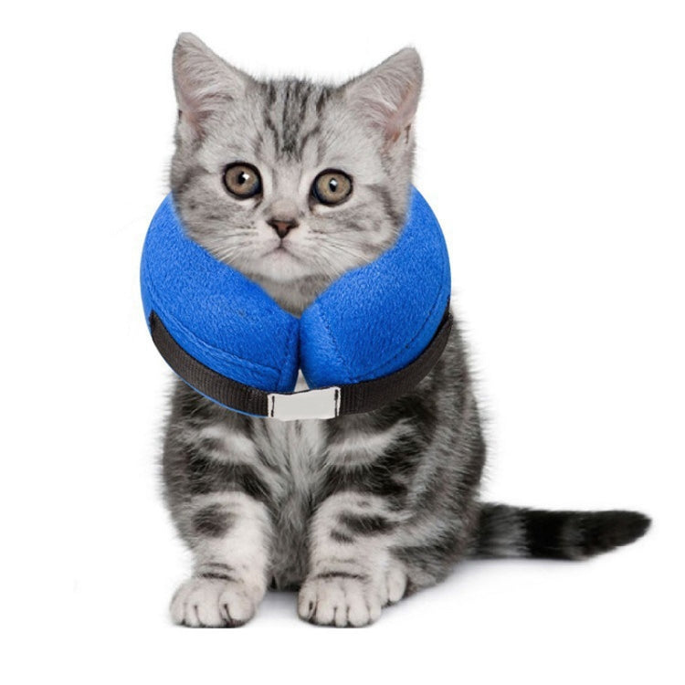 Inflatable Pet Collar Pet Grooming Warm Protective Wound Protection Collar, Size:M (CQLQ02)