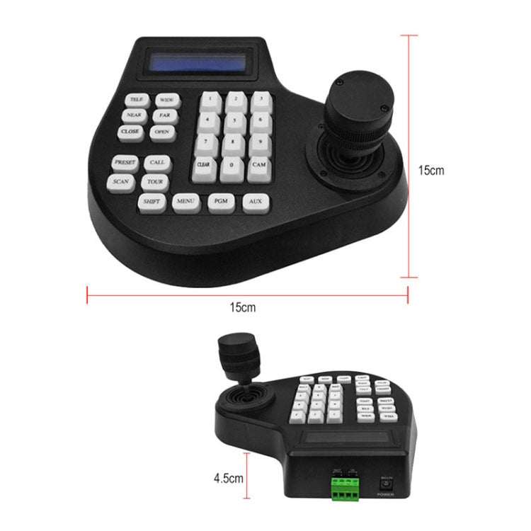 8003H Analog Coaxial Dome Control Keyboard RS485 PTZ, Specification:3 Axis(AU Plug)
