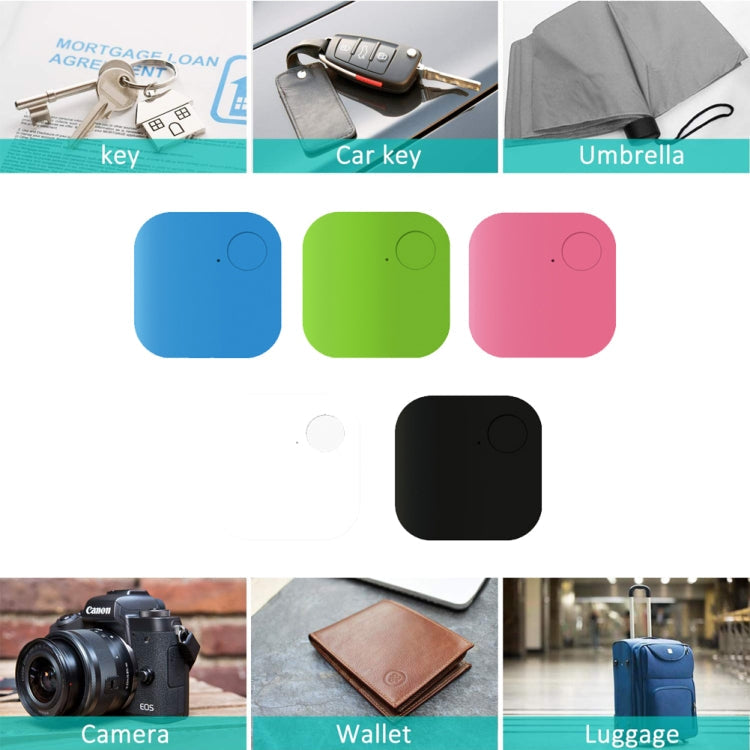 Portable Mini Square Anti Lost Device Smart Bluetooth Remote Anti Theft Keychain Alarm(Black)
