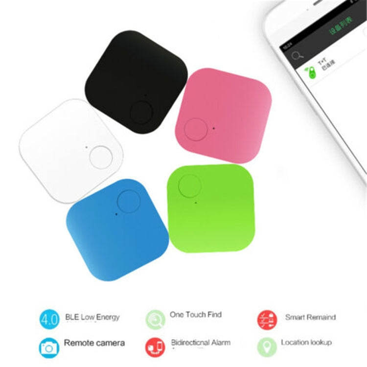 Portable Mini Square Anti Lost Device Smart Bluetooth Remote Anti Theft Keychain Alarm(Blue)