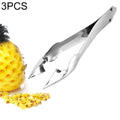 3 PCS Stainless Steel Non-slip Tip Open Blade Pineapple Clip Fruit Eye Digger Endless Steel Nail, Size:13.5×3.5cm