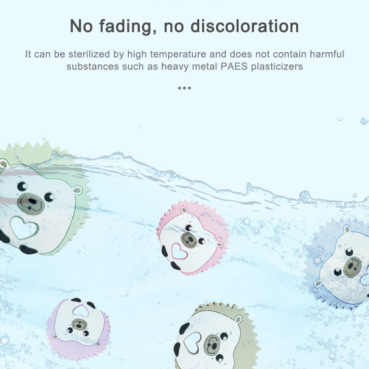 Hedgehog Silicone Pacifier Baby Teether Mother and Baby Supplies Creative Infant Molar Toy(Purple)
