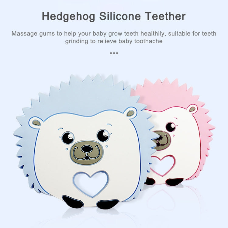Hedgehog Silicone Pacifier Baby Teether Mother and Baby Supplies Creative Infant Molar Toy(Purple)