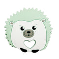Hedgehog Silicone Pacifier Baby Teether Mother and Baby Supplies Creative Infant Molar Toy(Green)