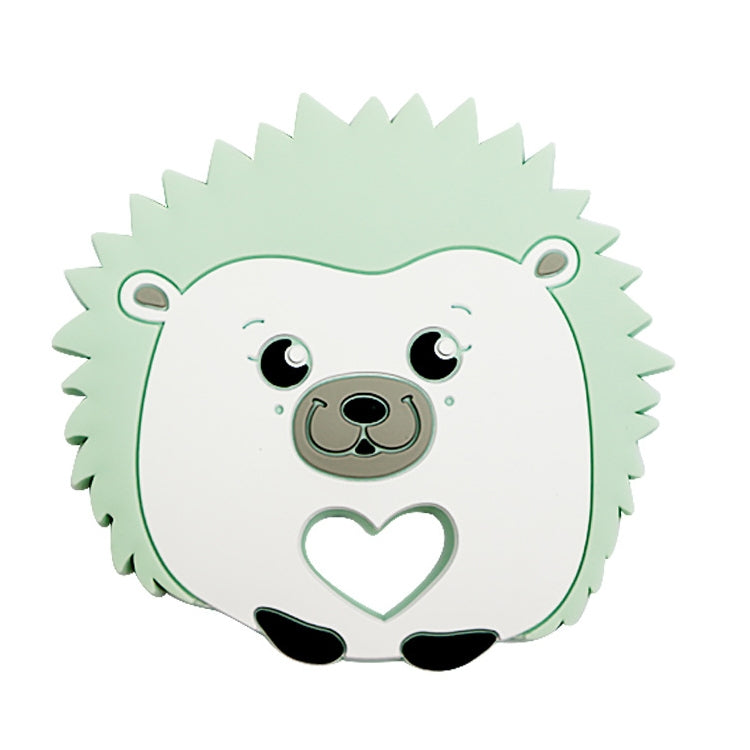 Hedgehog Silicone Pacifier Baby Teether Mother and Baby Supplies Creative Infant Molar Toy(Green)