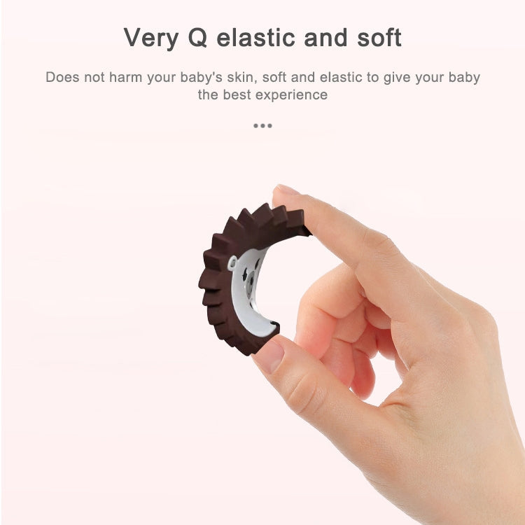 Hedgehog Silicone Pacifier Baby Teether Mother and Baby Supplies Creative Infant Molar Toy(Blue)