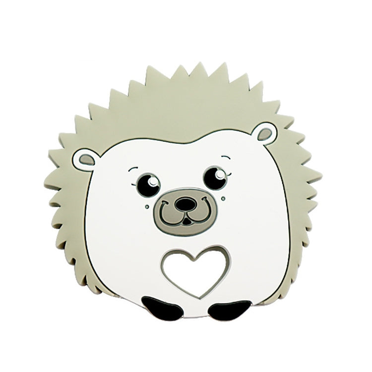 Hedgehog Silicone Pacifier Baby Teether Mother and Baby Supplies Creative Infant Molar Toy(Gray)